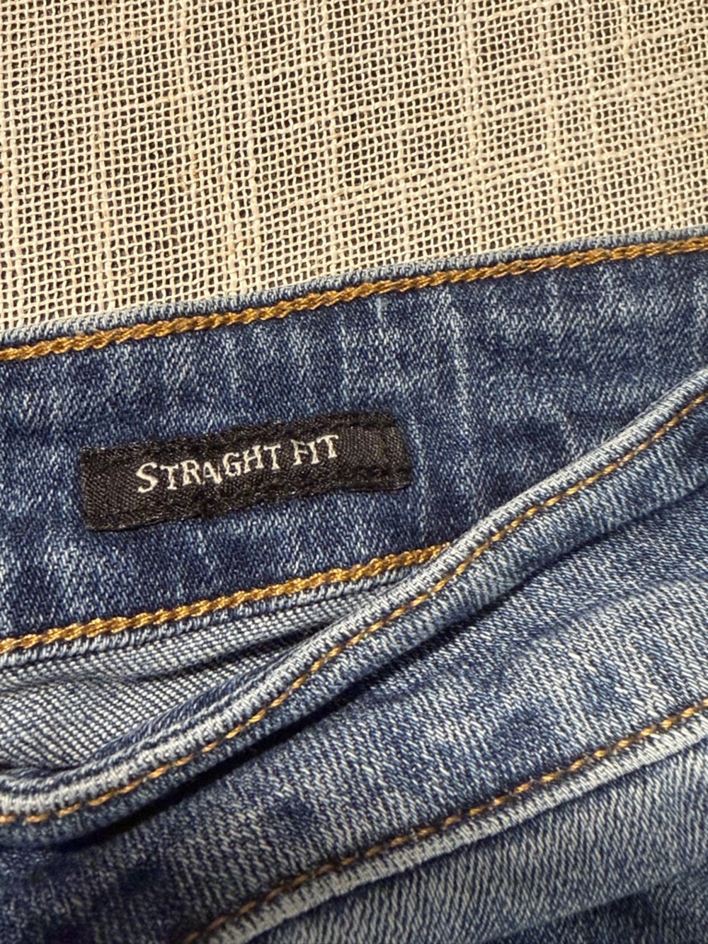 Judy Blue Straight Jeans 13/31 Raw Hem Cropped Patchwork Distressed - Picture 6 of 11